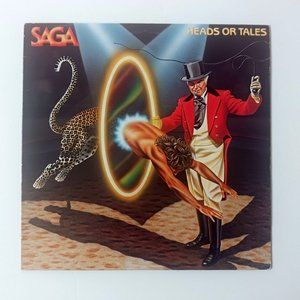 Vintage SAGA vinyl record - Heads or Tales, 1983 first pressing, rare original